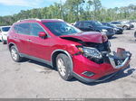 2016 Nissan Rogue Sv Red vin: JN8AT2MT2GW024078