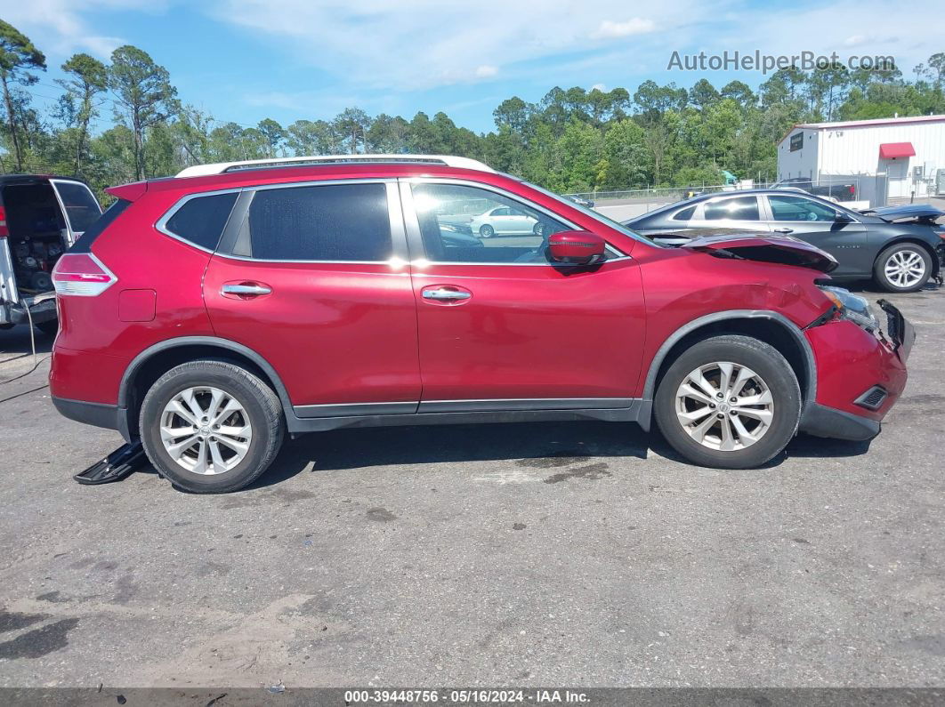 2016 Nissan Rogue Sv Red vin: JN8AT2MT2GW024078