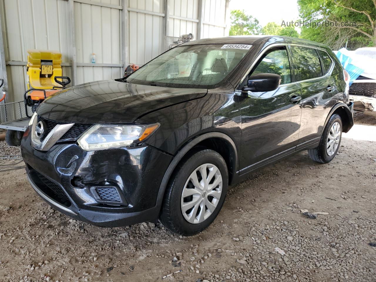 2016 Nissan Rogue S Black vin: JN8AT2MT3GW007127