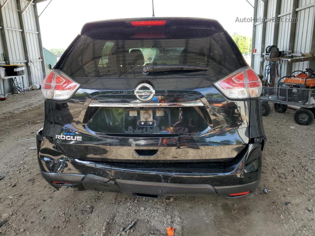 2016 Nissan Rogue S Черный vin: JN8AT2MT3GW007127