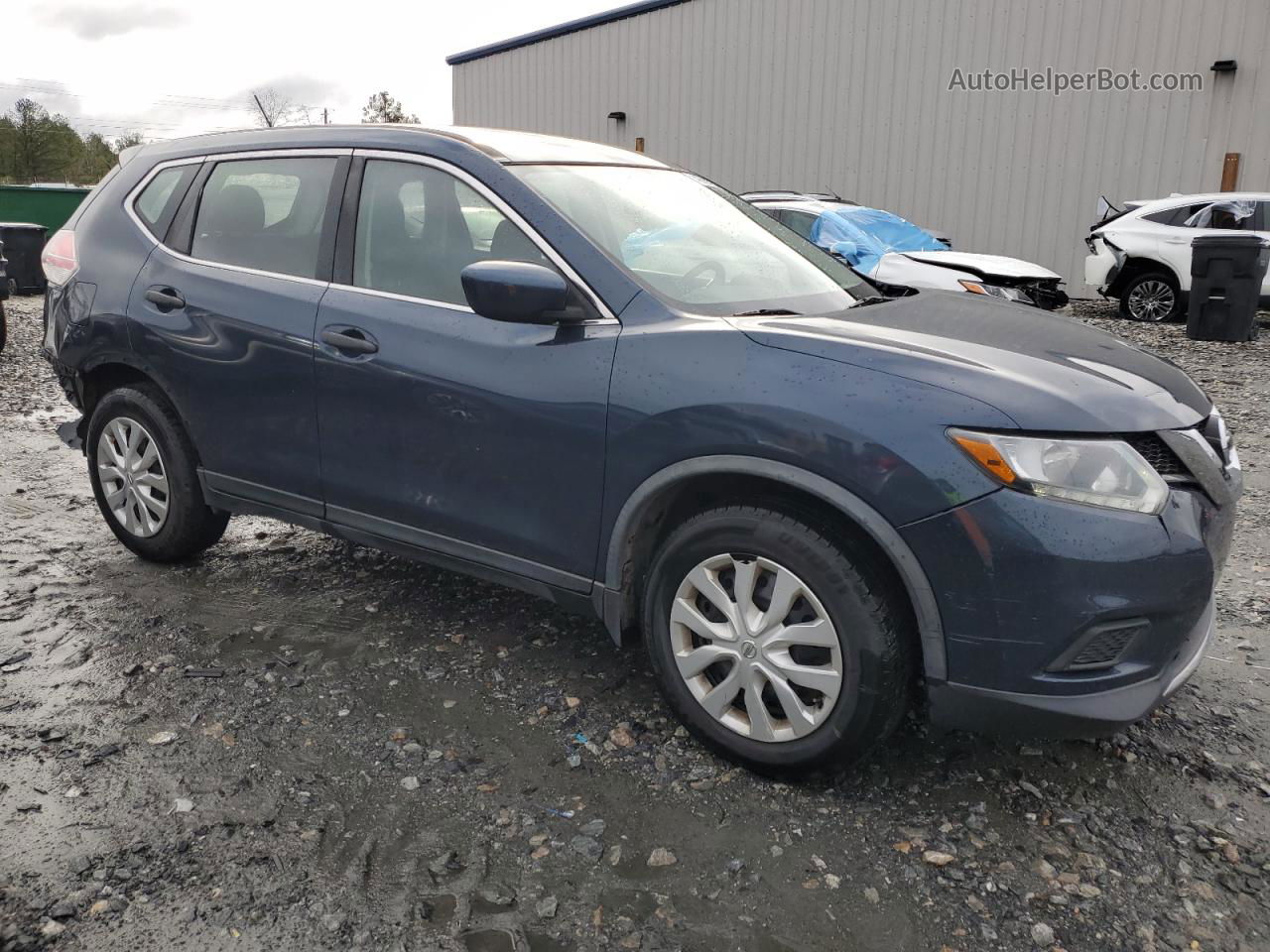 2016 Nissan Rogue S Blue vin: JN8AT2MT3GW012800