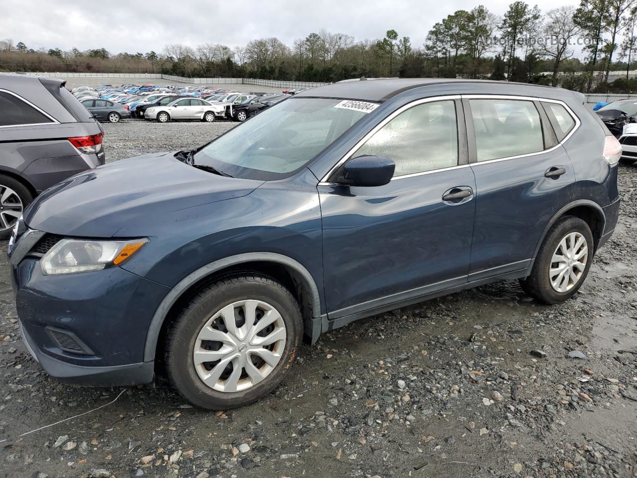 2016 Nissan Rogue S Blue vin: JN8AT2MT3GW012800