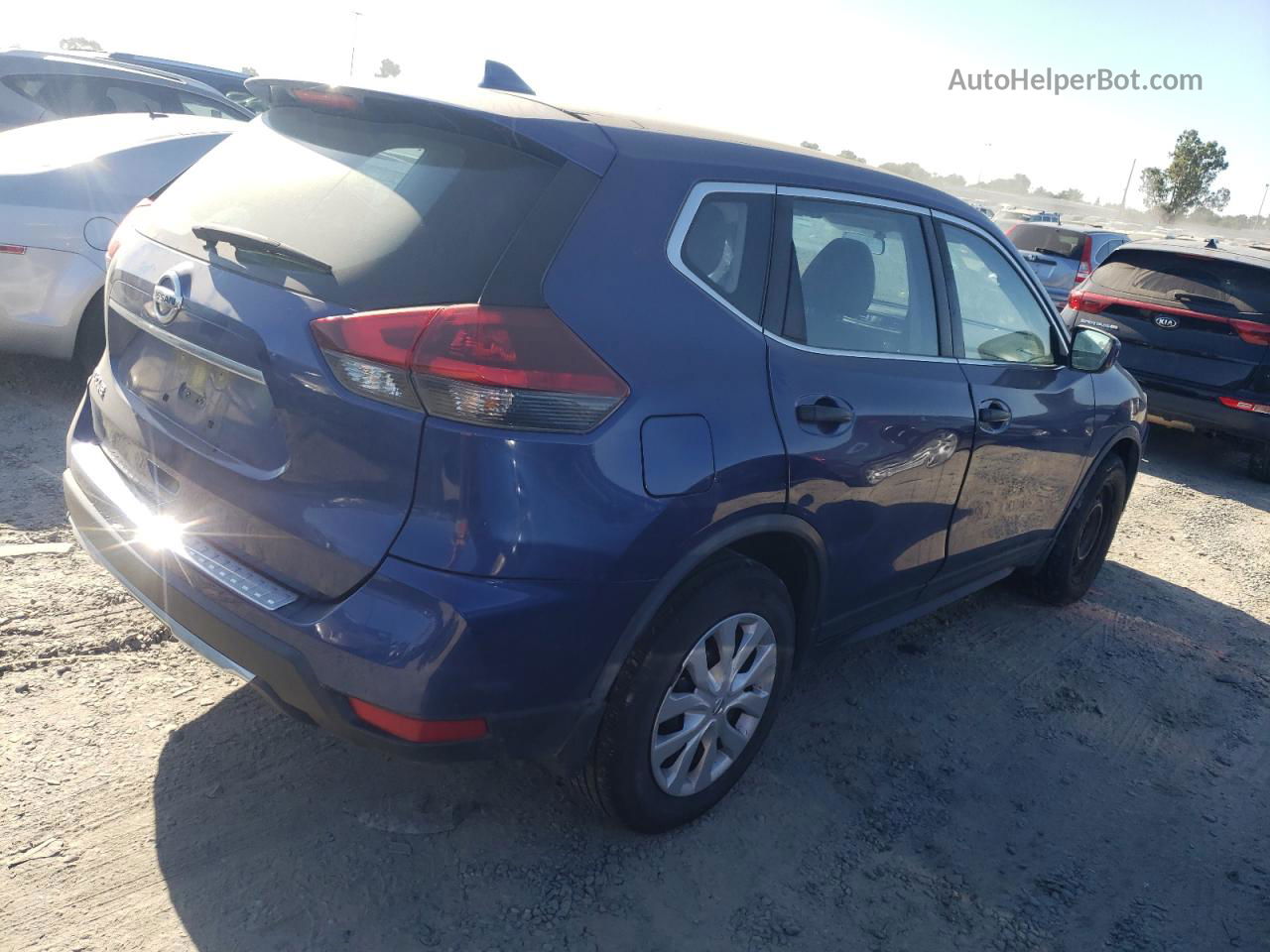 2018 Nissan Rogue S Blue vin: JN8AT2MT4JW461068