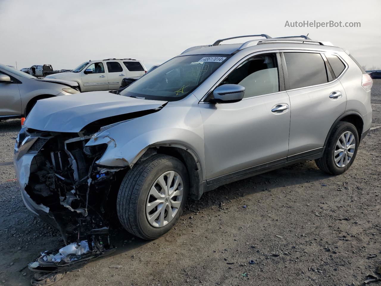 2016 Nissan Rogue S Черный vin: JN8AT2MT5GW002026