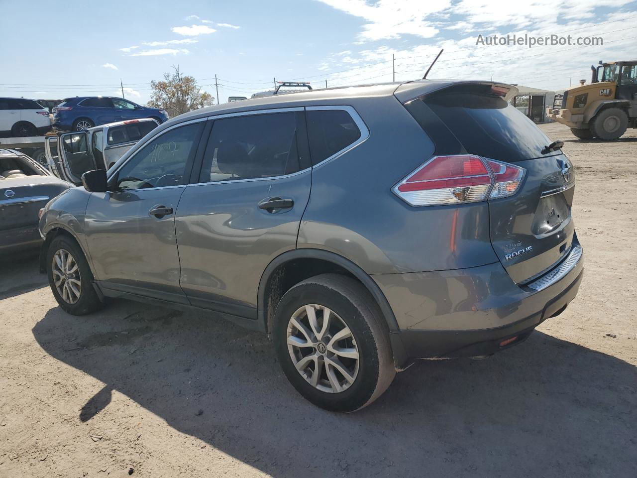 2016 Nissan Rogue S Серый vin: JN8AT2MT5GW023247