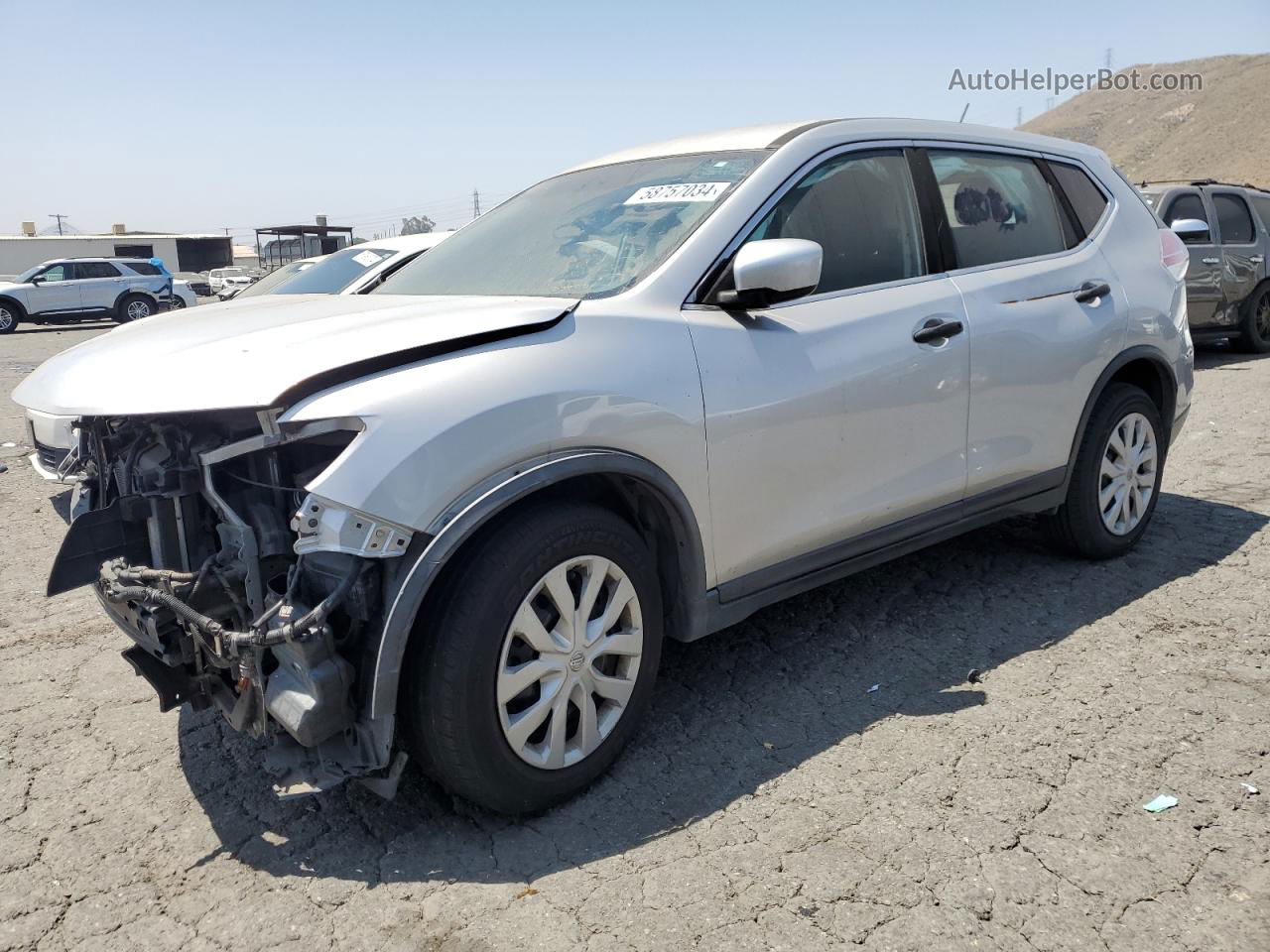 2016 Nissan Rogue S Silver vin: JN8AT2MT5GW030361