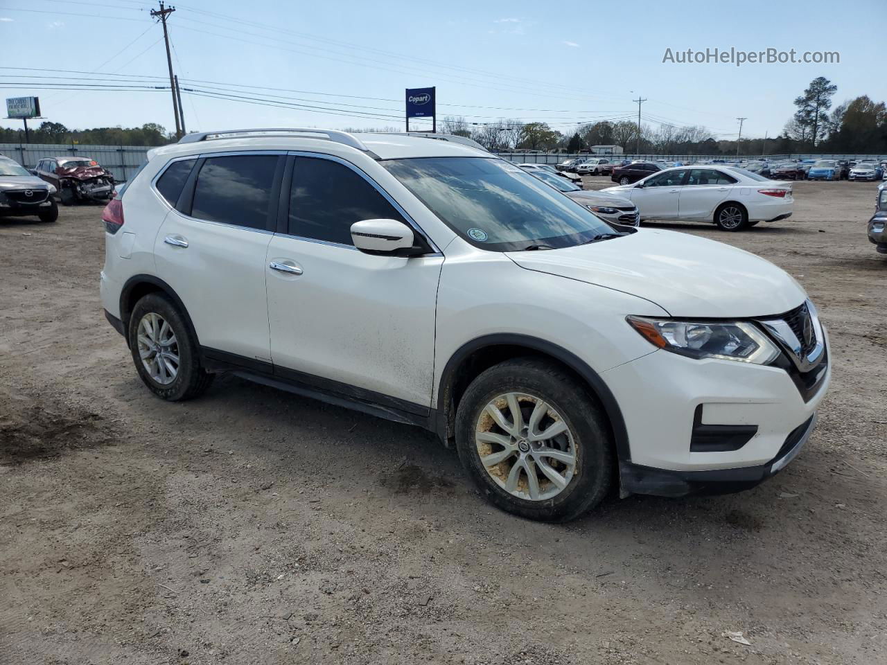 2018 Nissan Rogue S Белый vin: JN8AT2MT5JW489400