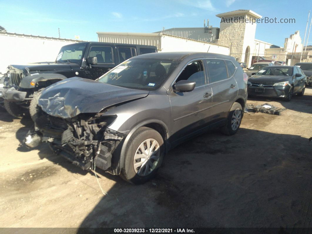 2016 Nissan Rogue S Серый vin: JN8AT2MT6GW020194