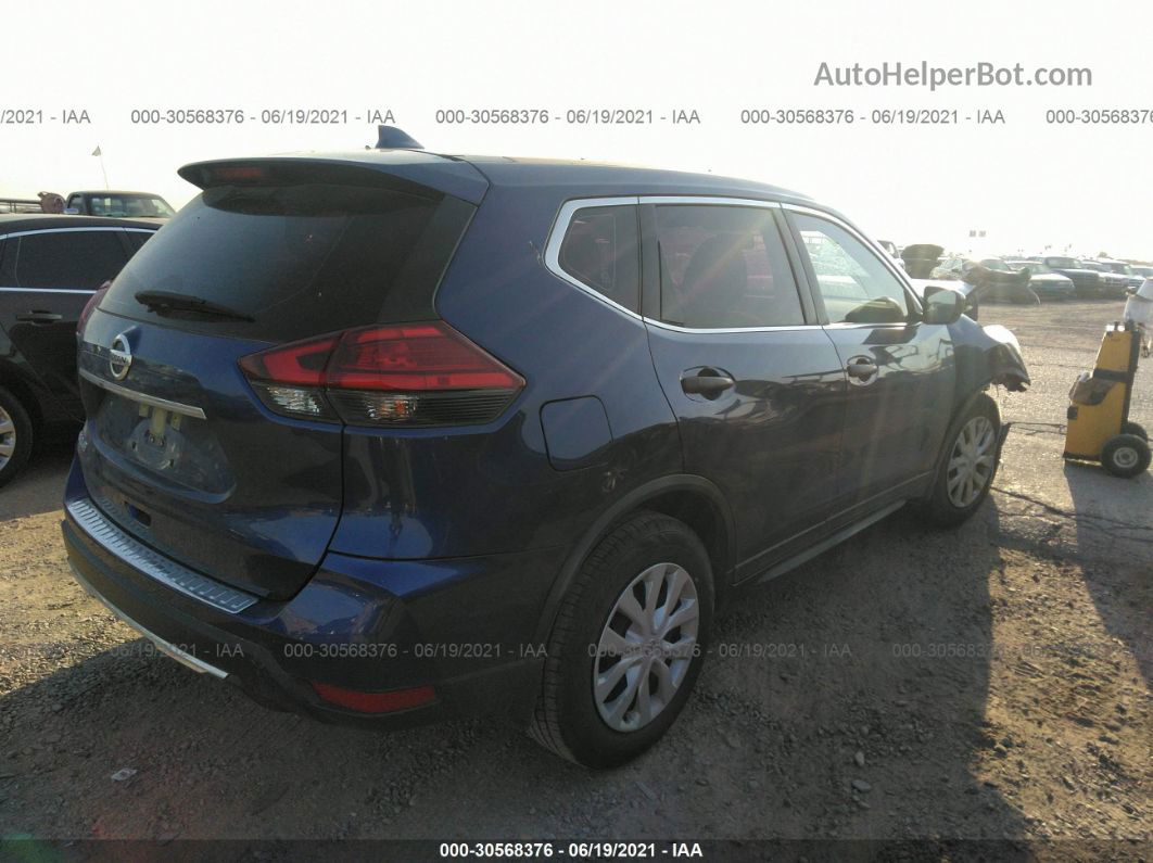 2017 Nissan Rogue S Синий vin: JN8AT2MT6HW145357