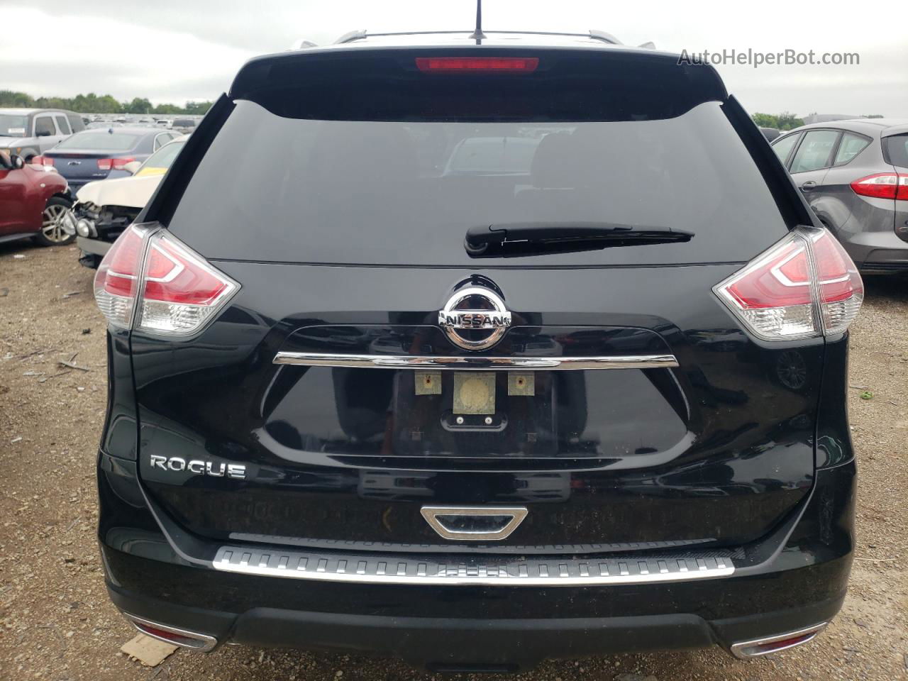 2016 Nissan Rogue S Black vin: JN8AT2MT7GW004408