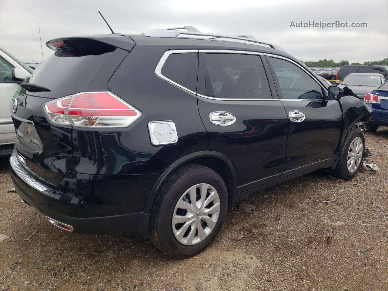 2016 Nissan Rogue S Black vin: JN8AT2MT7GW004408