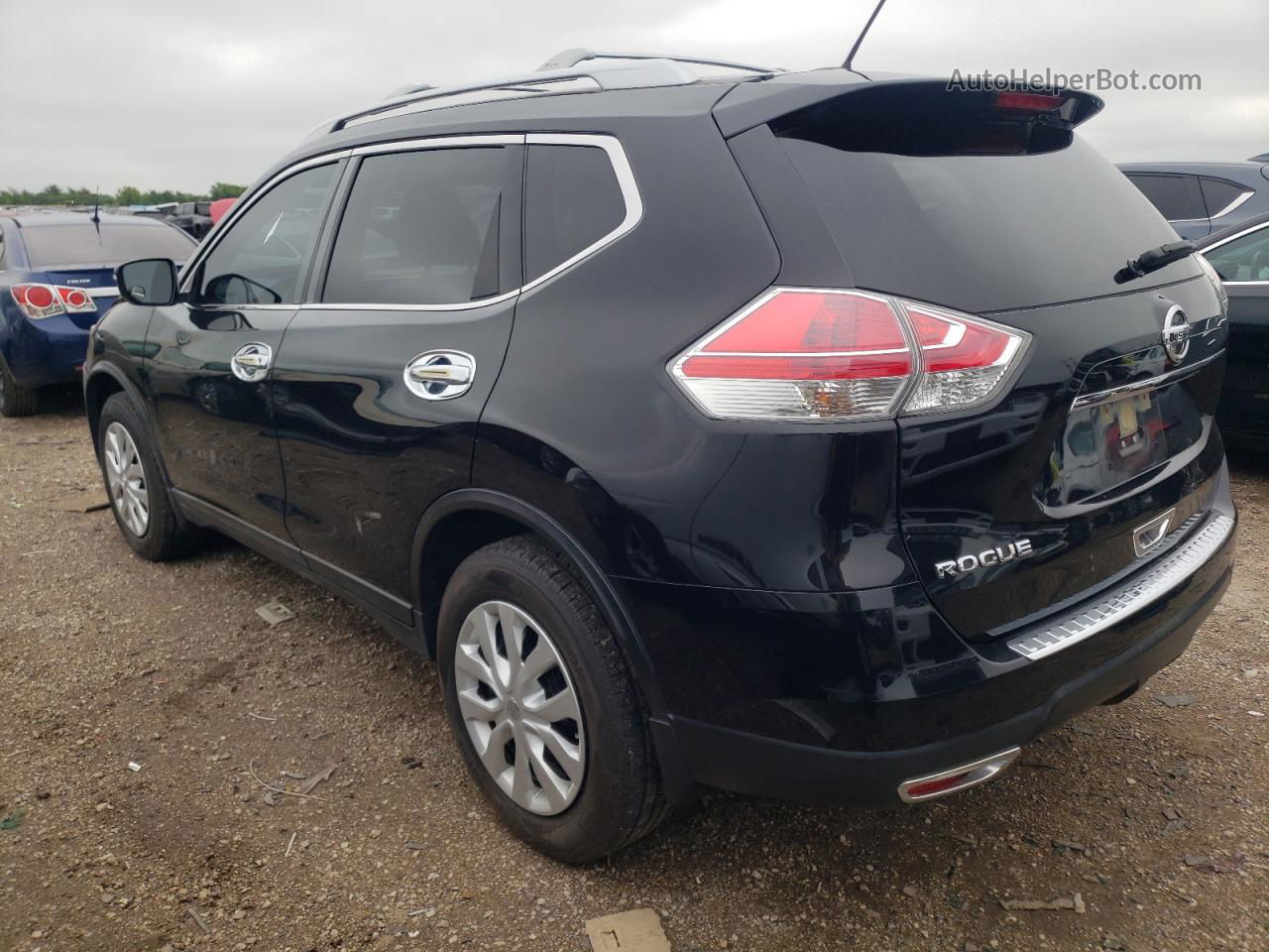 2016 Nissan Rogue S Черный vin: JN8AT2MT7GW004408