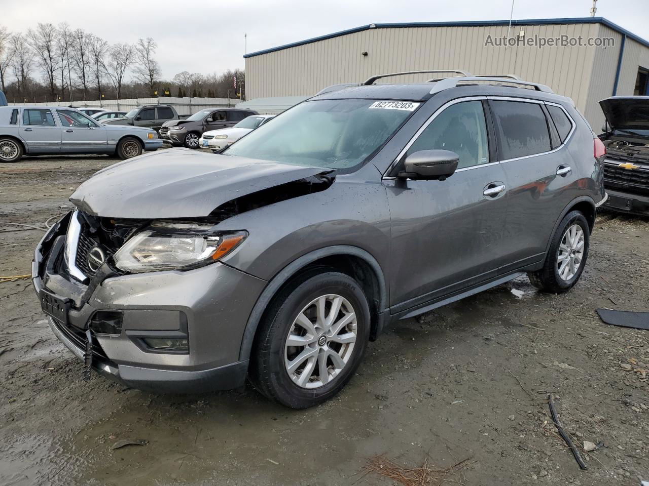 2018 Nissan Rogue S Gray vin: JN8AT2MT7JW450971