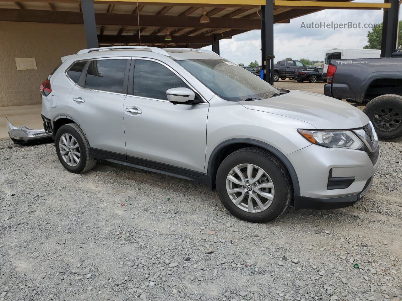 2018 Nissan Rogue S Silver vin: JN8AT2MT7JW452879