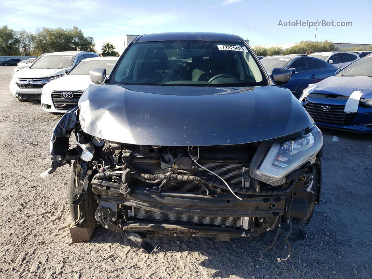 2018 Nissan Rogue S Gray vin: JN8AT2MT7JW458990