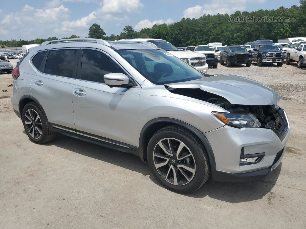 2018 Nissan Rogue S Silver vin: JN8AT2MT8JW468119