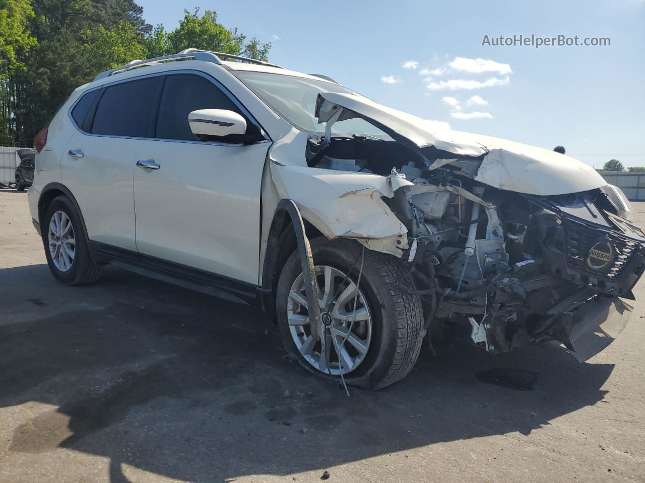 2018 Nissan Rogue S White vin: JN8AT2MT8JW488662