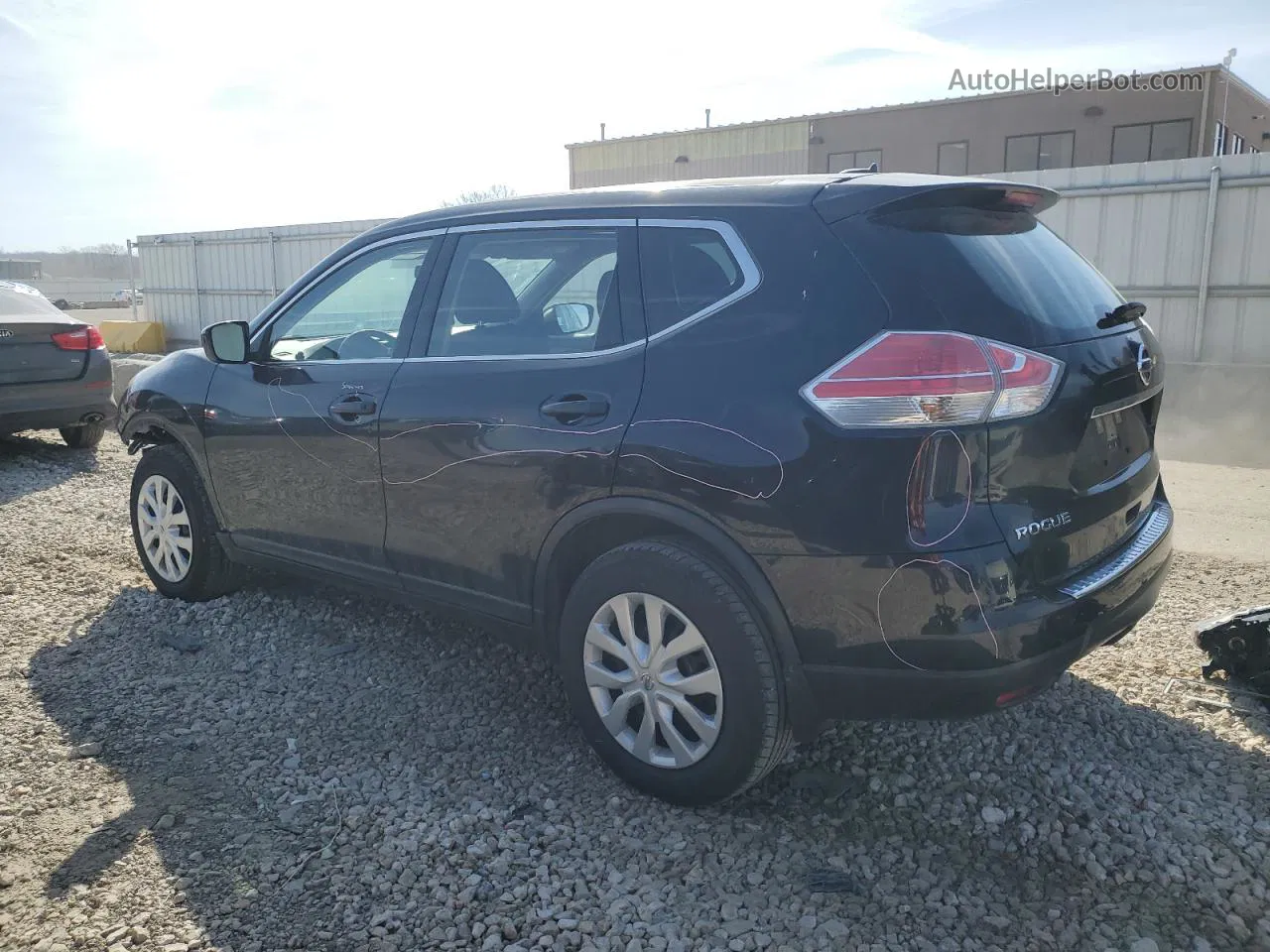 2016 Nissan Rogue S Черный vin: JN8AT2MTXGW014088