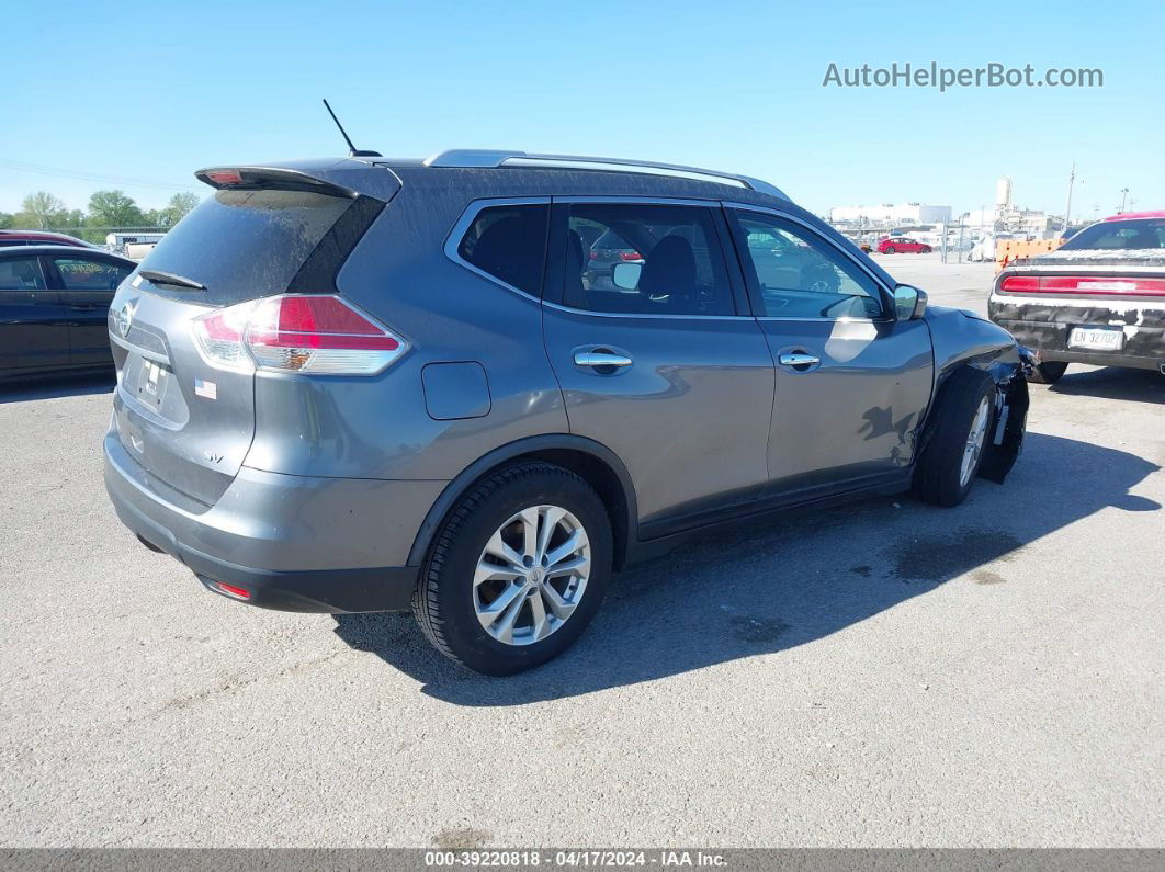 2016 Nissan Rogue Sv Gray vin: JN8AT2MTXGW026368