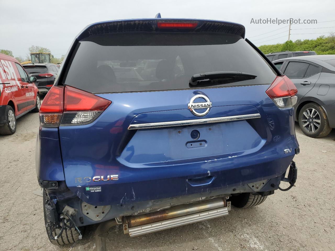 2018 Nissan Rogue S Blue vin: JN8AT2MTXJW450981