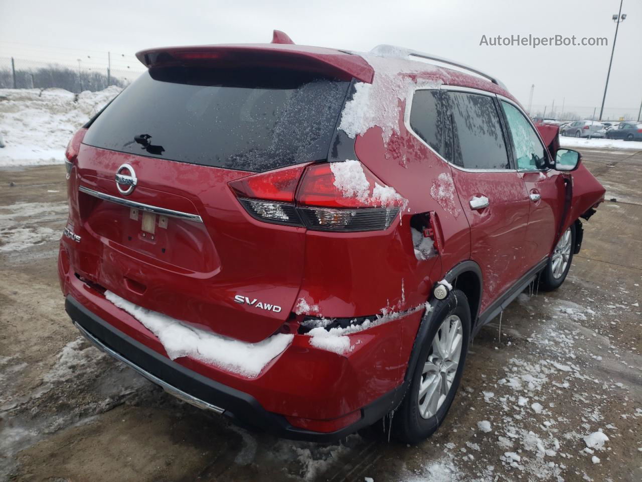 2017 Nissan Rogue S Red vin: JN8AT2MV0HW268038