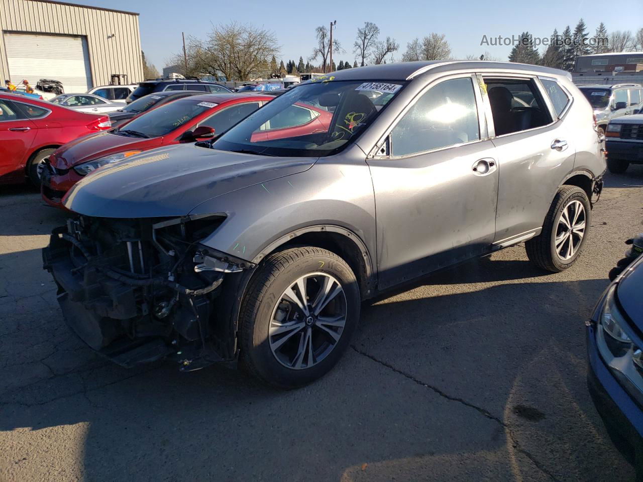 2018 Nissan Rogue S Gray vin: JN8AT2MV0JW318197