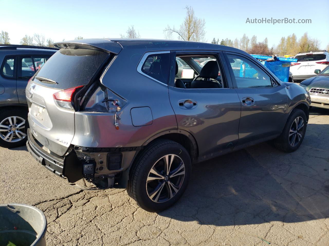 2018 Nissan Rogue S Серый vin: JN8AT2MV0JW318197