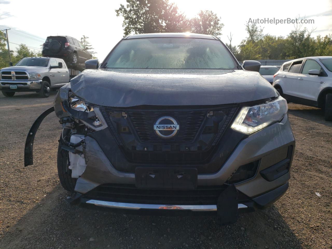 2018 Nissan Rogue S Gray vin: JN8AT2MV0JW329538