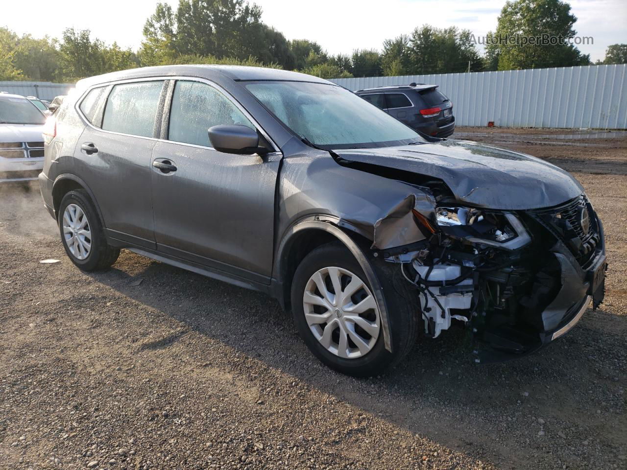 2018 Nissan Rogue S Gray vin: JN8AT2MV0JW329538