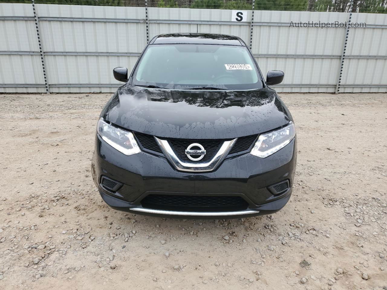 2016 Nissan Rogue S Black vin: JN8AT2MV1GW135867