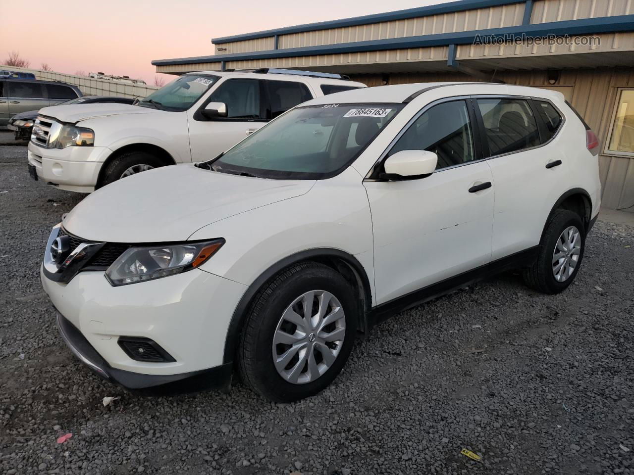 2016 Nissan Rogue S Белый vin: JN8AT2MV1GW150742