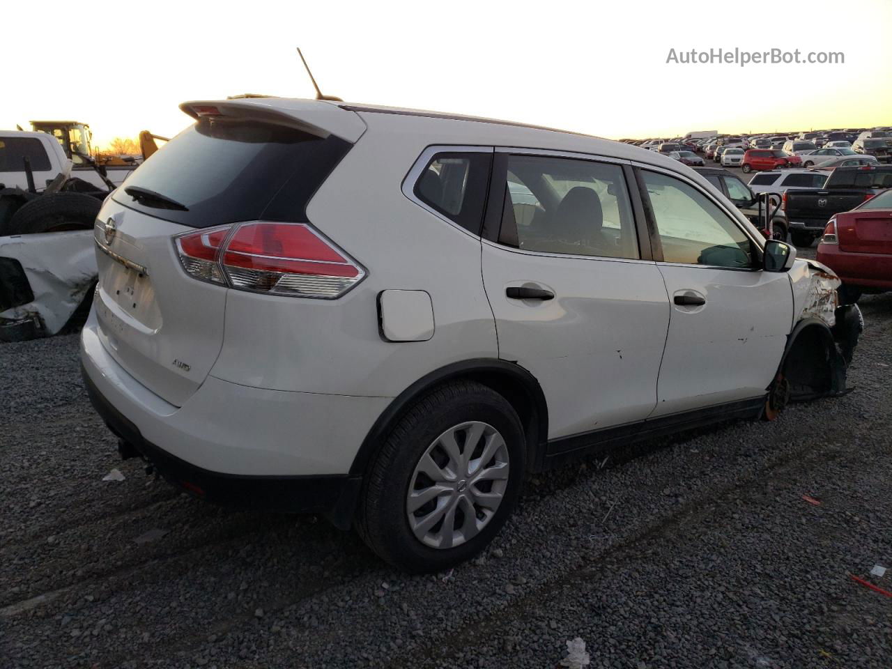 2016 Nissan Rogue S Белый vin: JN8AT2MV1GW150742