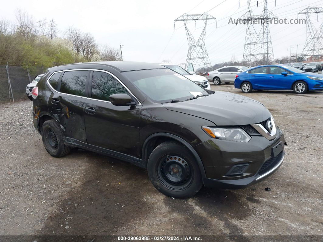 2016 Nissan Rogue S Зеленый vin: JN8AT2MV2GW148787