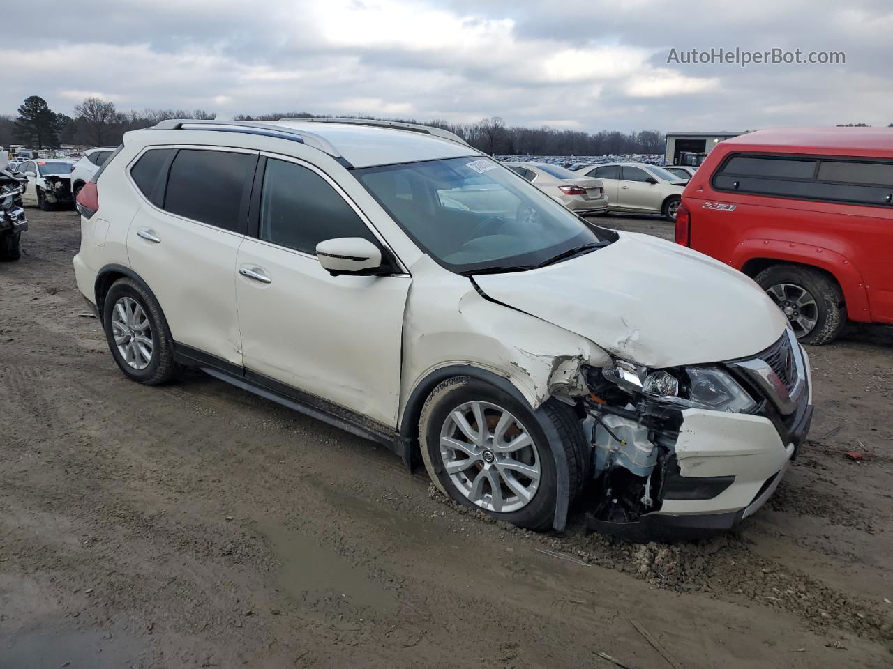 2018 Nissan Rogue S White vin: JN8AT2MV2JW307346