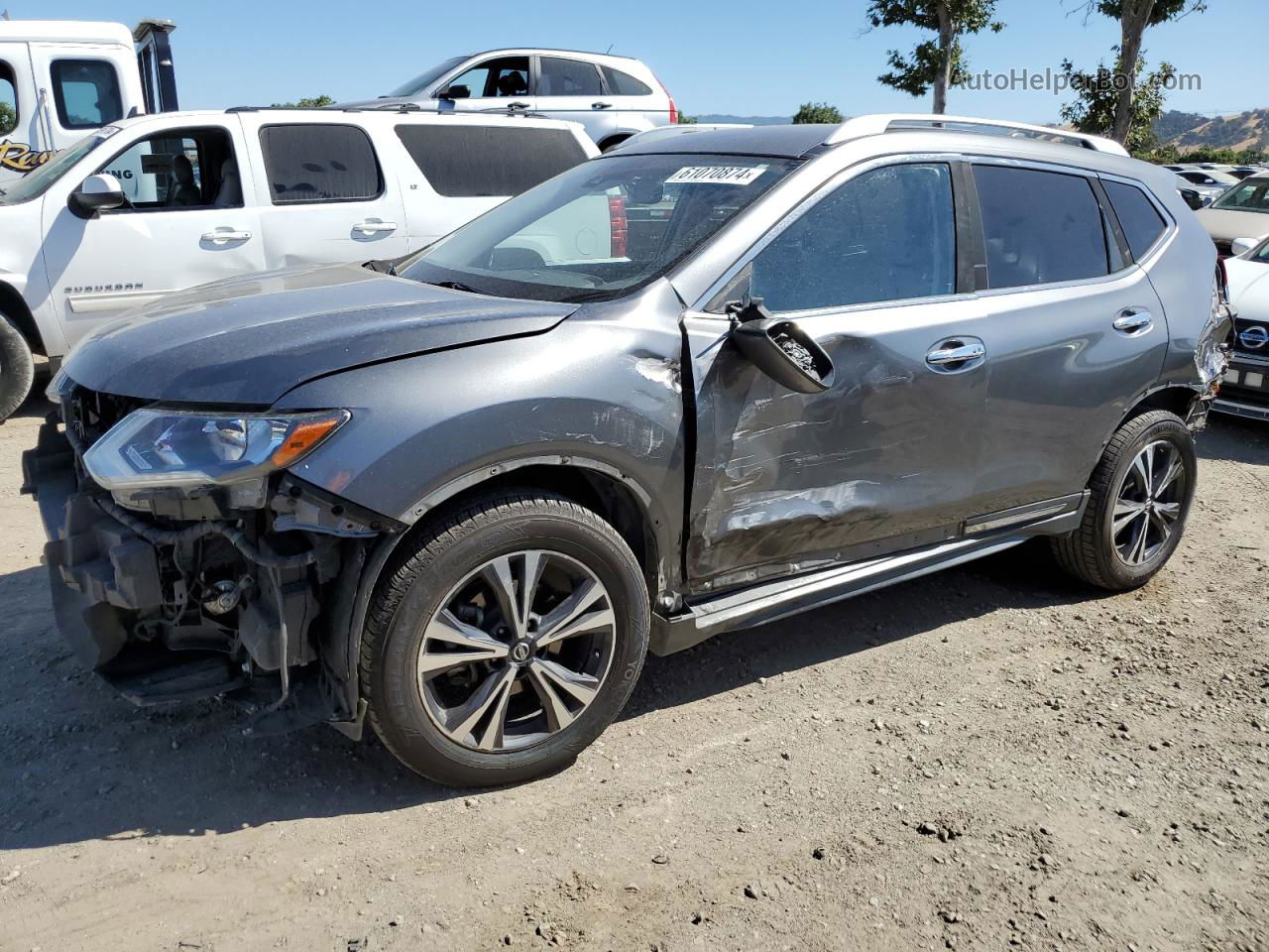 2018 Nissan Rogue S Gray vin: JN8AT2MV3JW318291