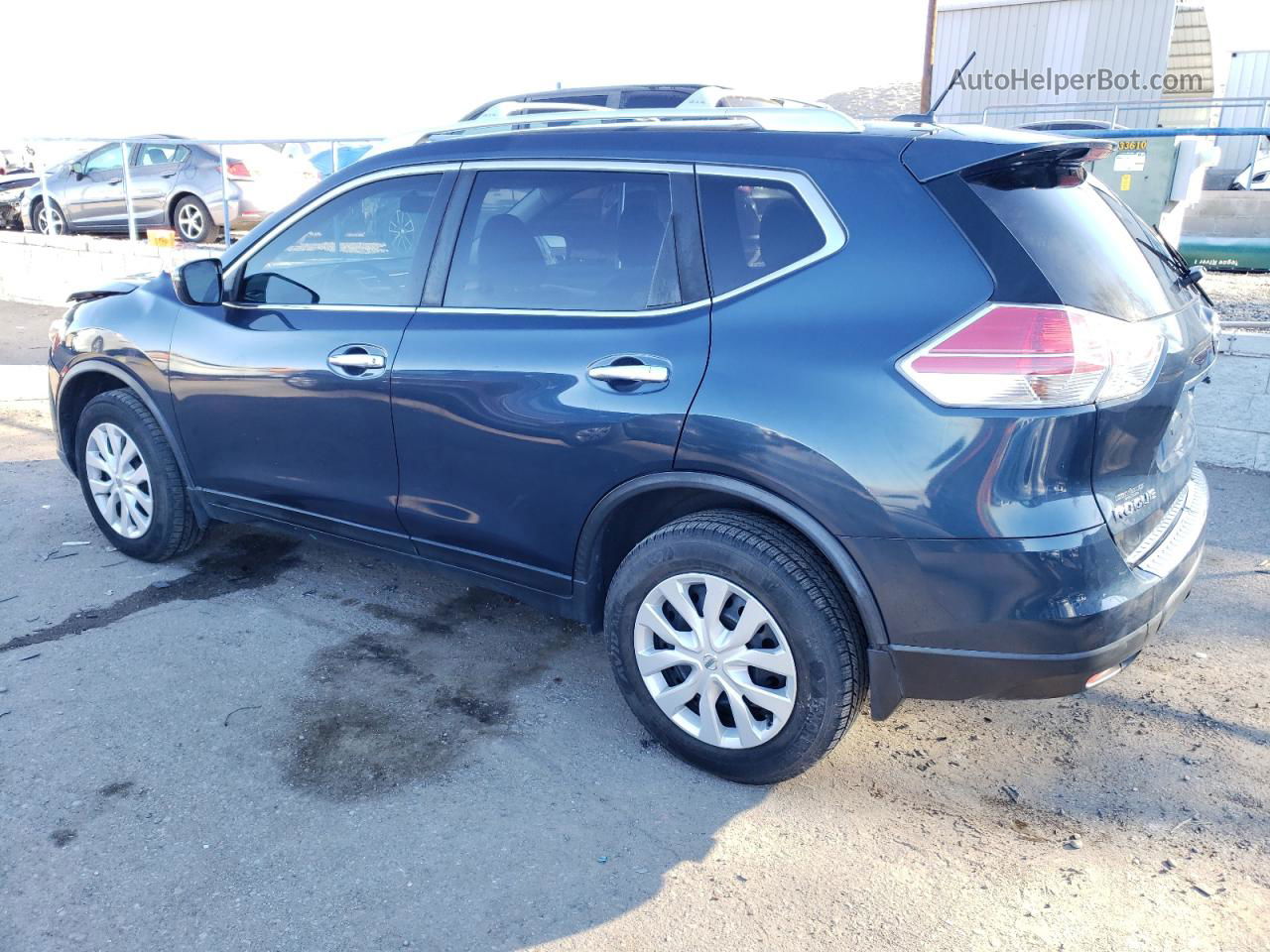 2016 Nissan Rogue S Синий vin: JN8AT2MV4GW152999