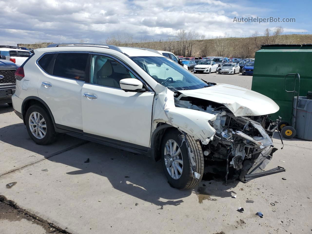 2018 Nissan Rogue S White vin: JN8AT2MV4JW308370