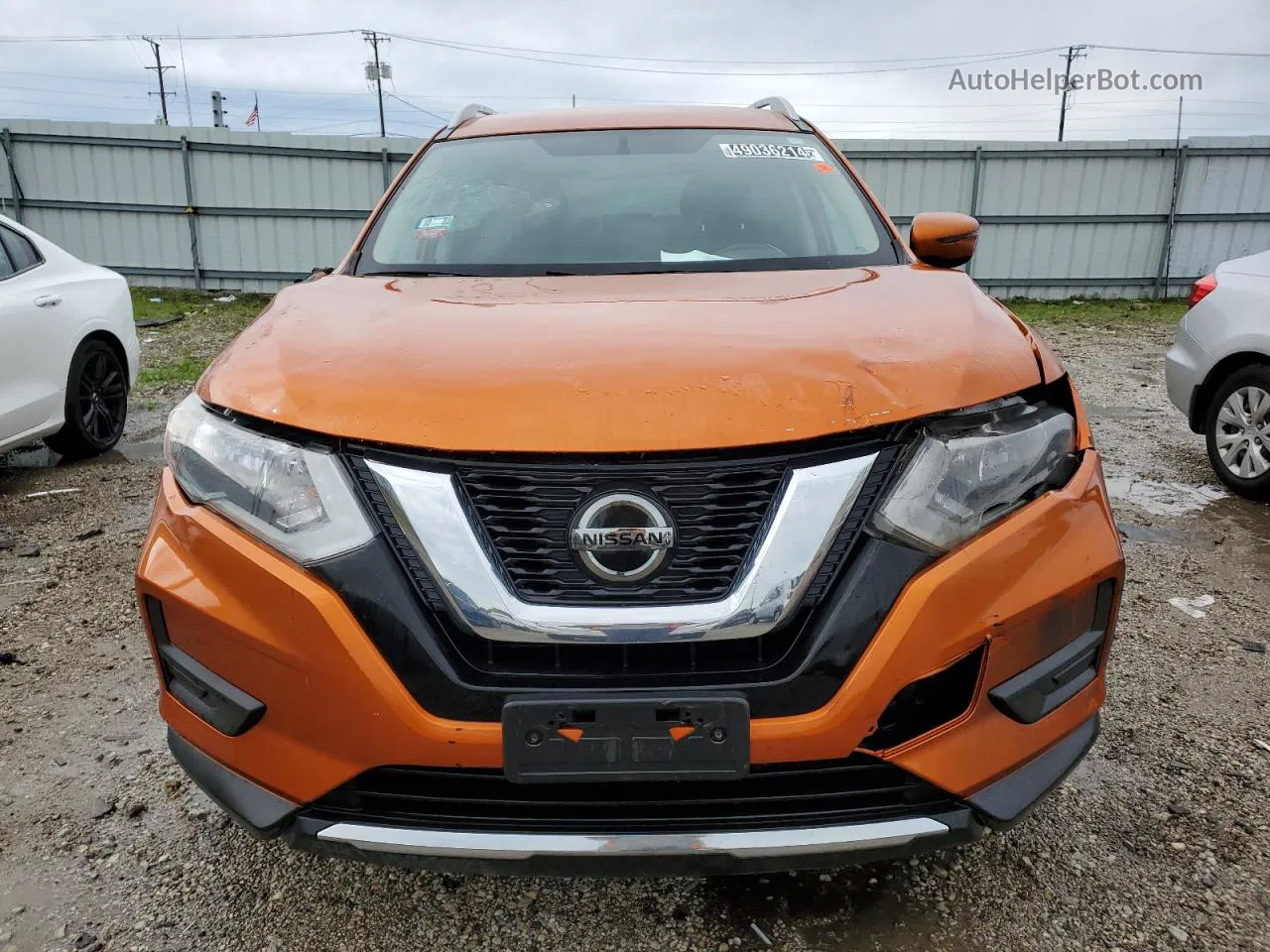 2018 Nissan Rogue S Orange vin: JN8AT2MV4JW310409