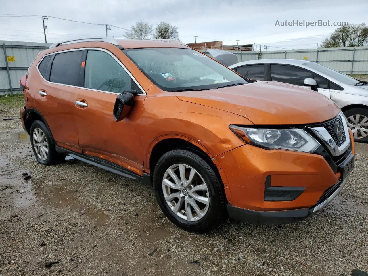 2018 Nissan Rogue S Orange vin: JN8AT2MV4JW310409