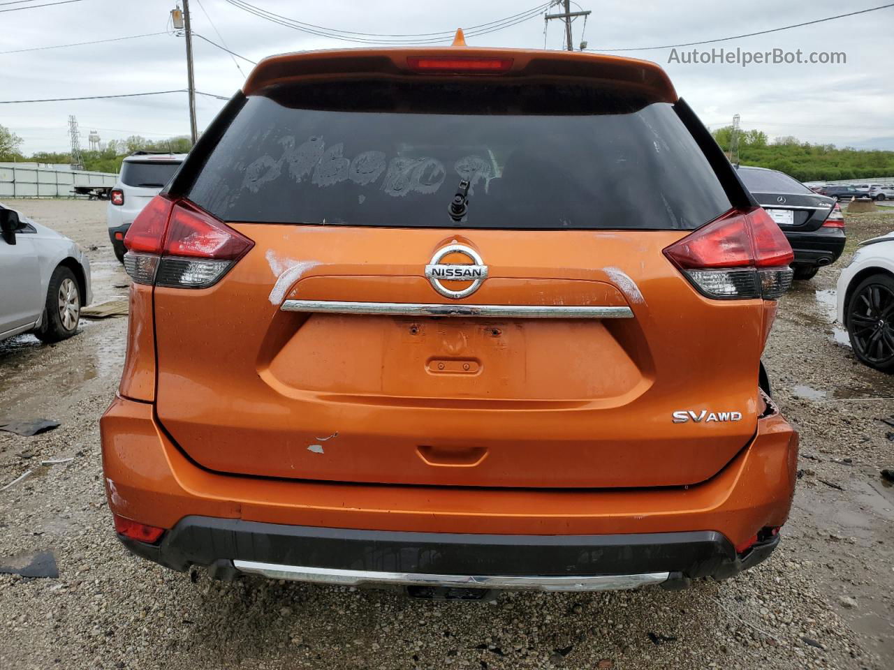 2018 Nissan Rogue S Orange vin: JN8AT2MV4JW310409