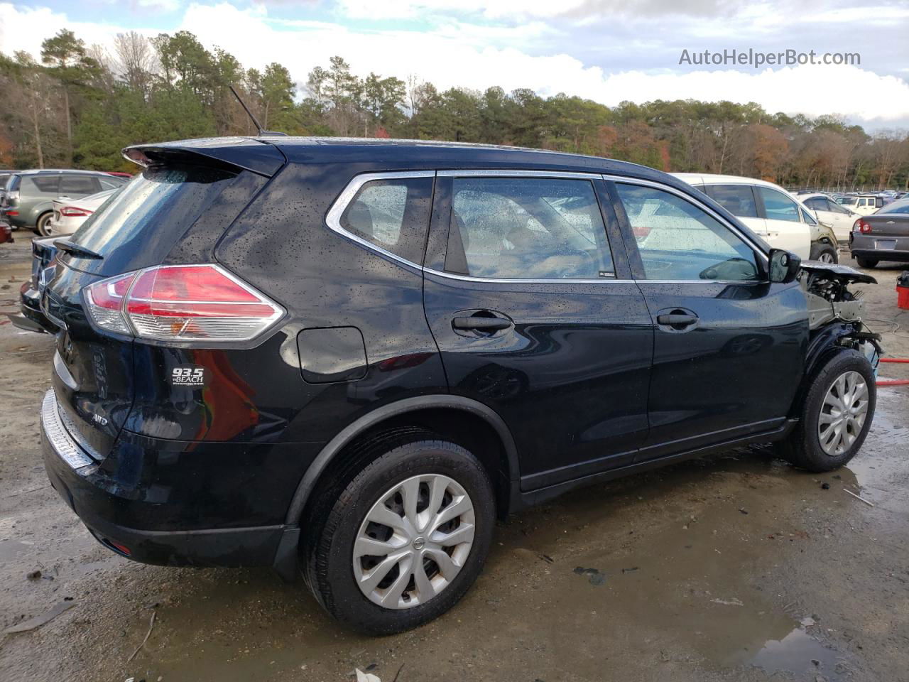 2016 Nissan Rogue S Black vin: JN8AT2MV6GW131409