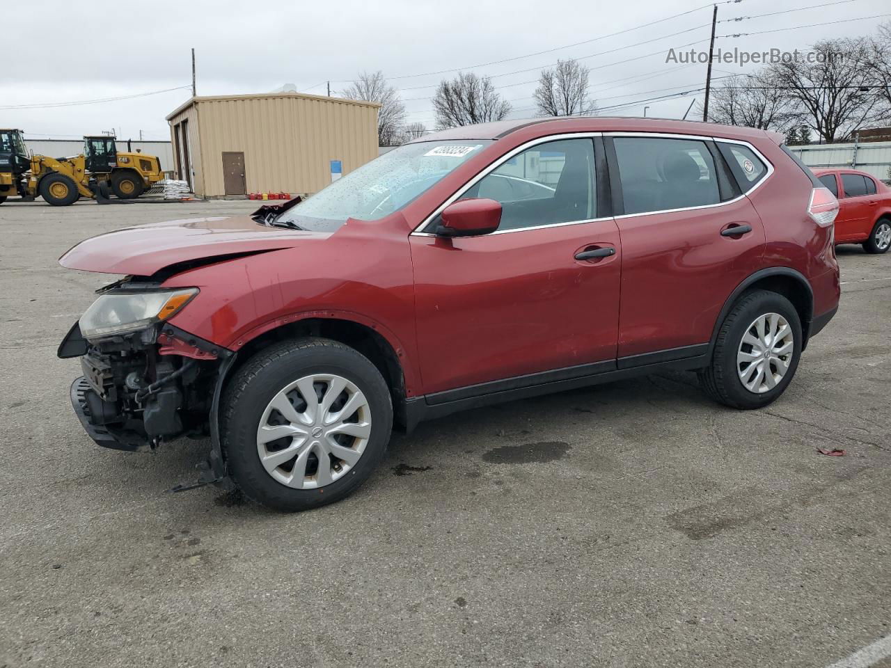 2016 Nissan Rogue S Red vin: JN8AT2MV6GW148596