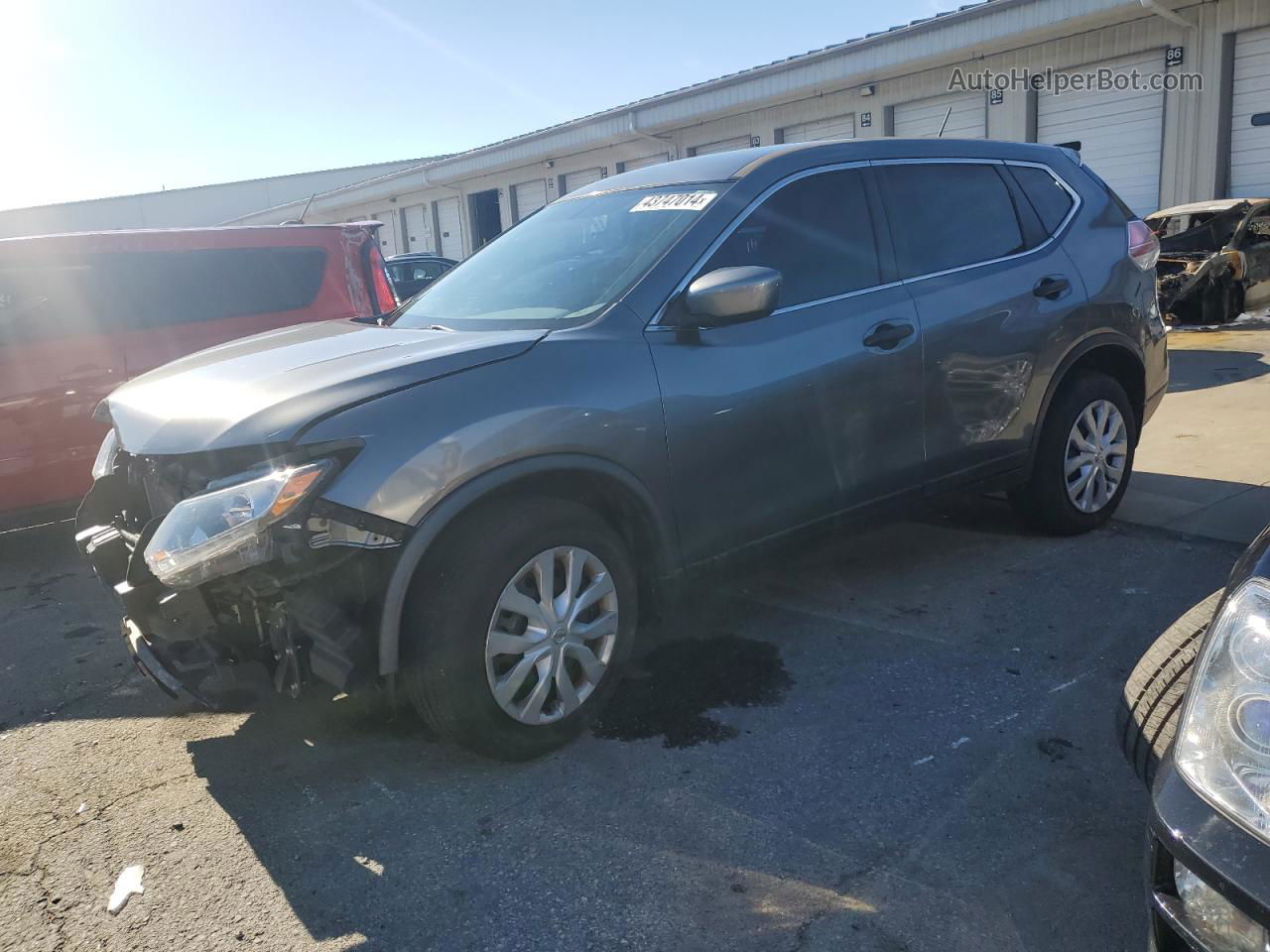 2016 Nissan Rogue S Gray vin: JN8AT2MV7GW142418