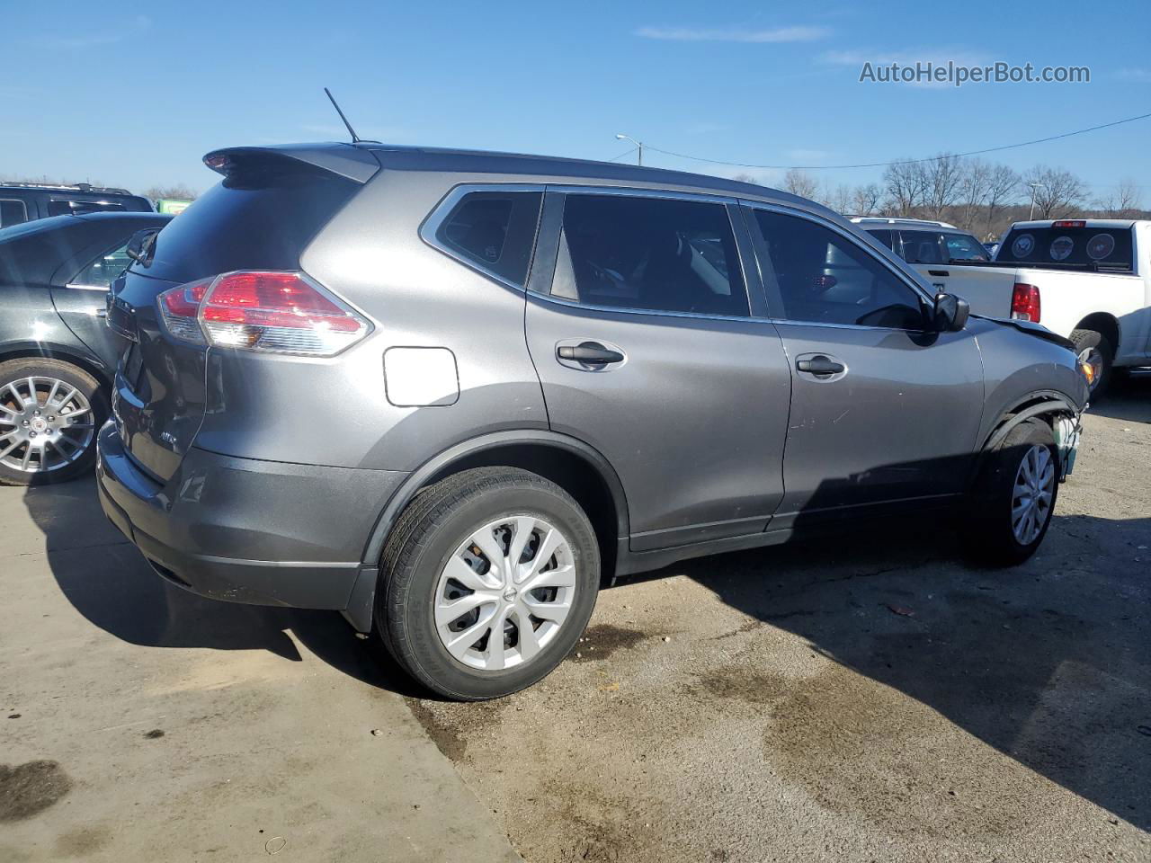 2016 Nissan Rogue S Gray vin: JN8AT2MV7GW142418