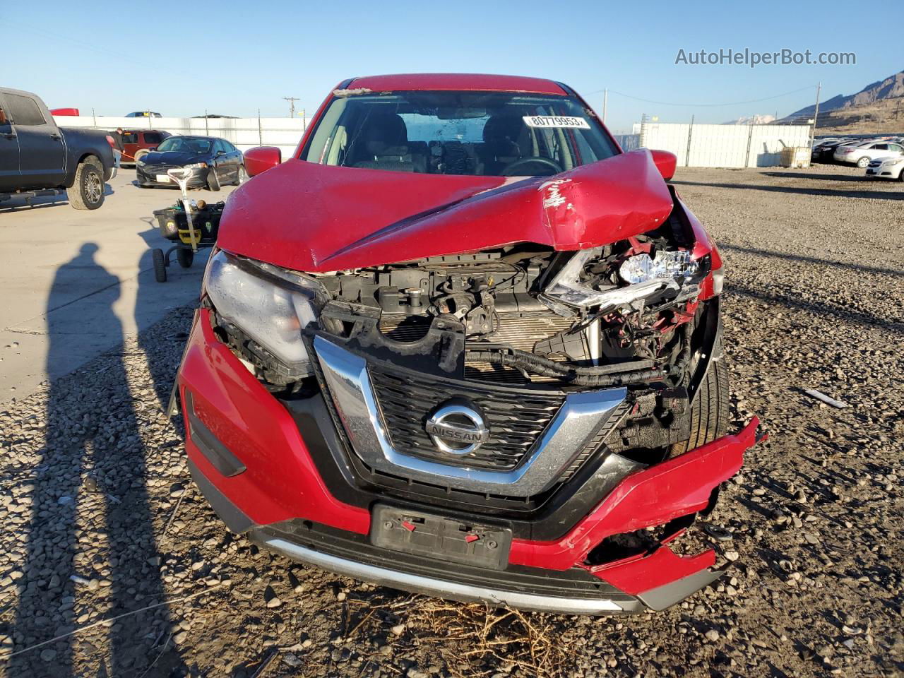 2017 Nissan Rogue S Красный vin: JN8AT2MV7HW265007