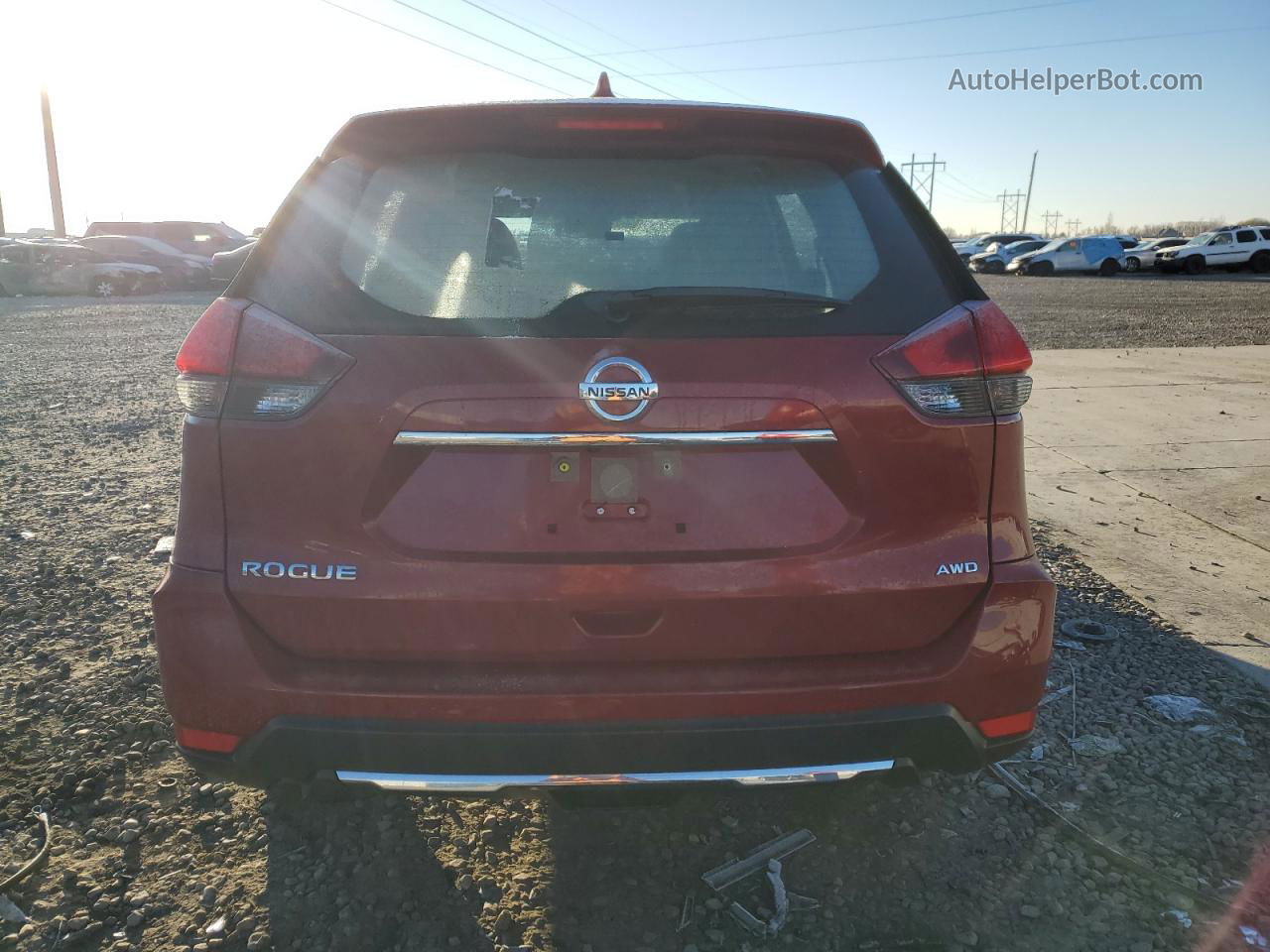 2017 Nissan Rogue S Красный vin: JN8AT2MV7HW265007