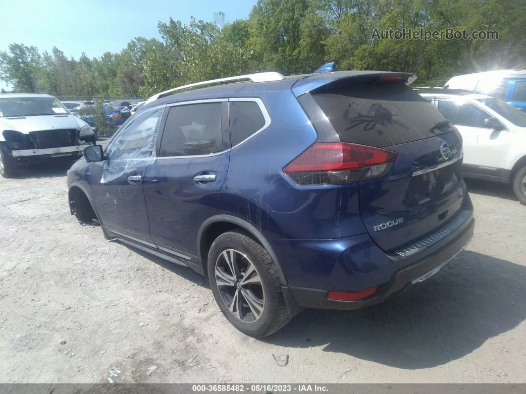 2018 Nissan Rogue Sl Синий vin: JN8AT2MV7JW320707