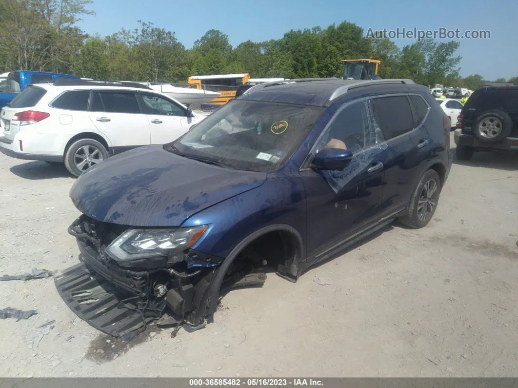 2018 Nissan Rogue Sl Синий vin: JN8AT2MV7JW320707