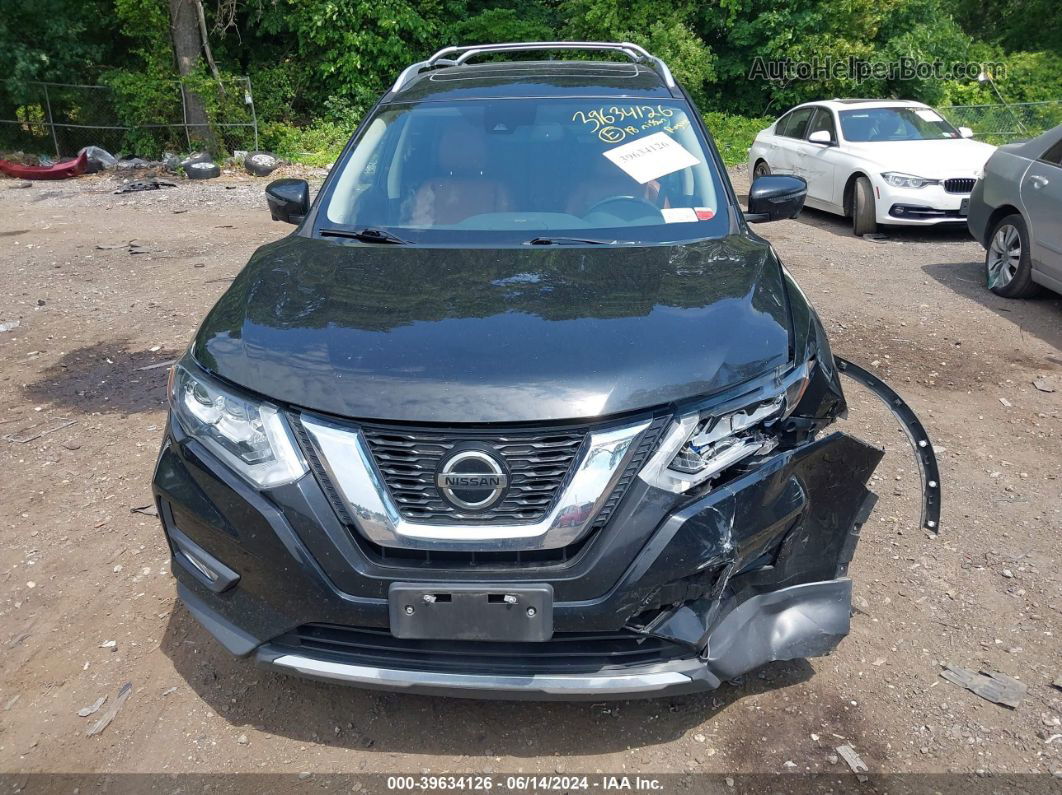 2018 Nissan Rogue Sl Черный vin: JN8AT2MV7JW342688