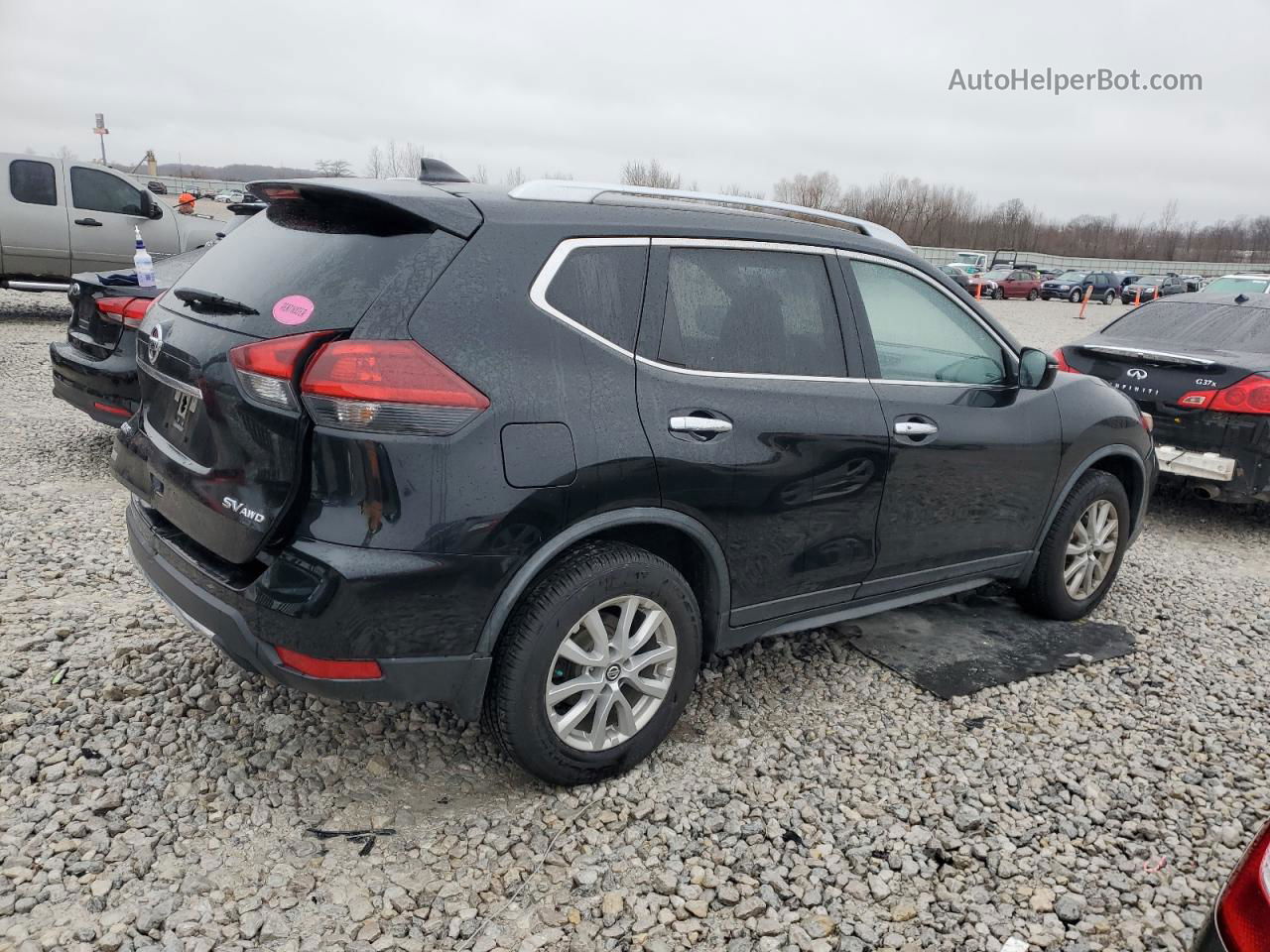 2018 Nissan Rogue S Черный vin: JN8AT2MV8JW310798